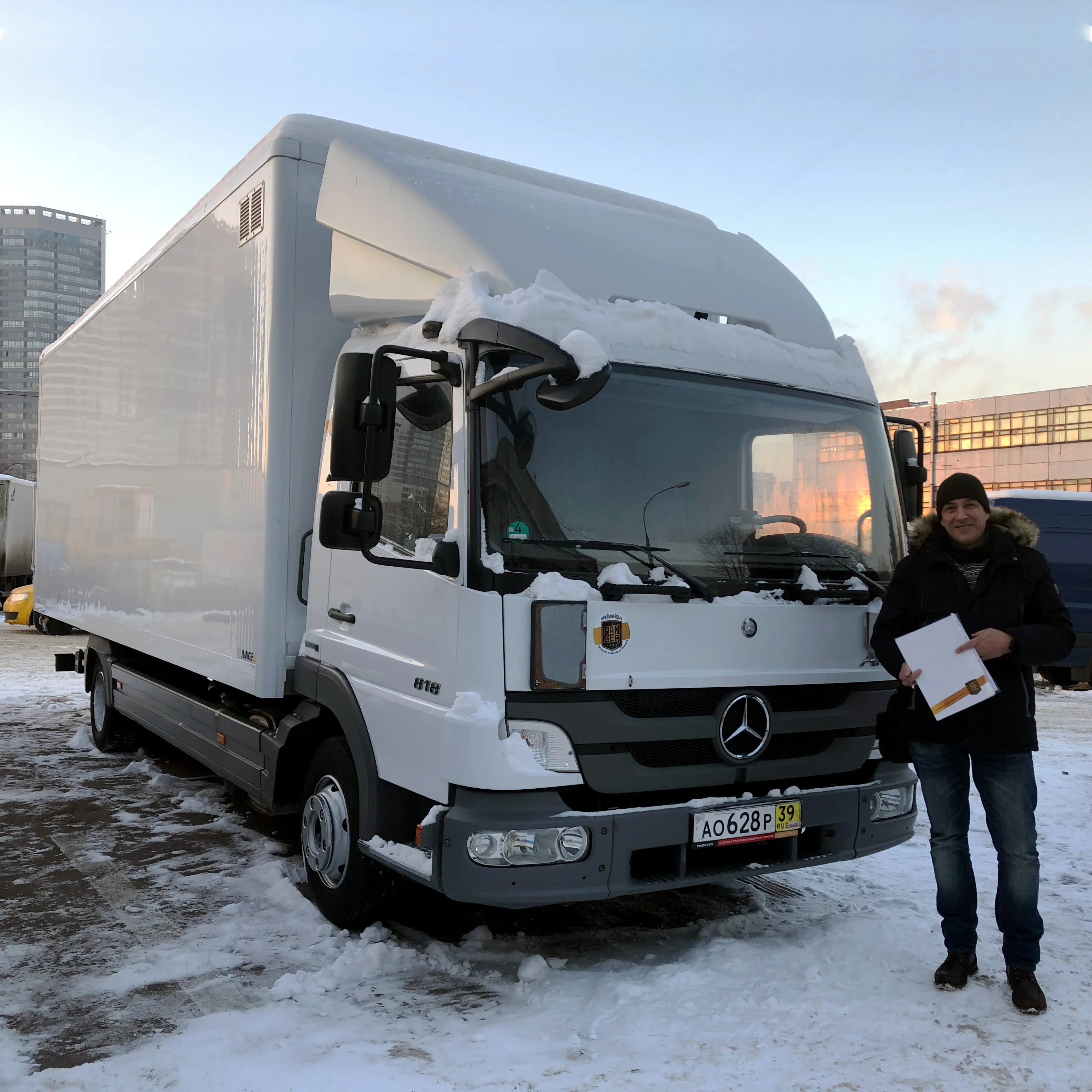 Фотография покупателя Mercedes Atego 818 фургон, г. Санкт-Петербург - регион отгрузки