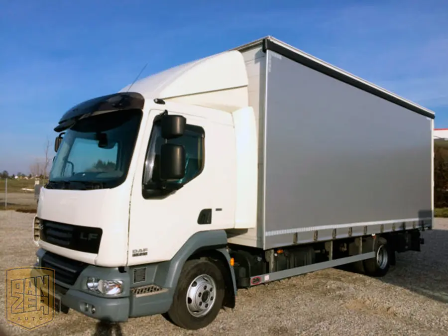 DAF LF 45.210, 2013 год, шторный 40м3, ворота. Без пробега по РФ! - фото