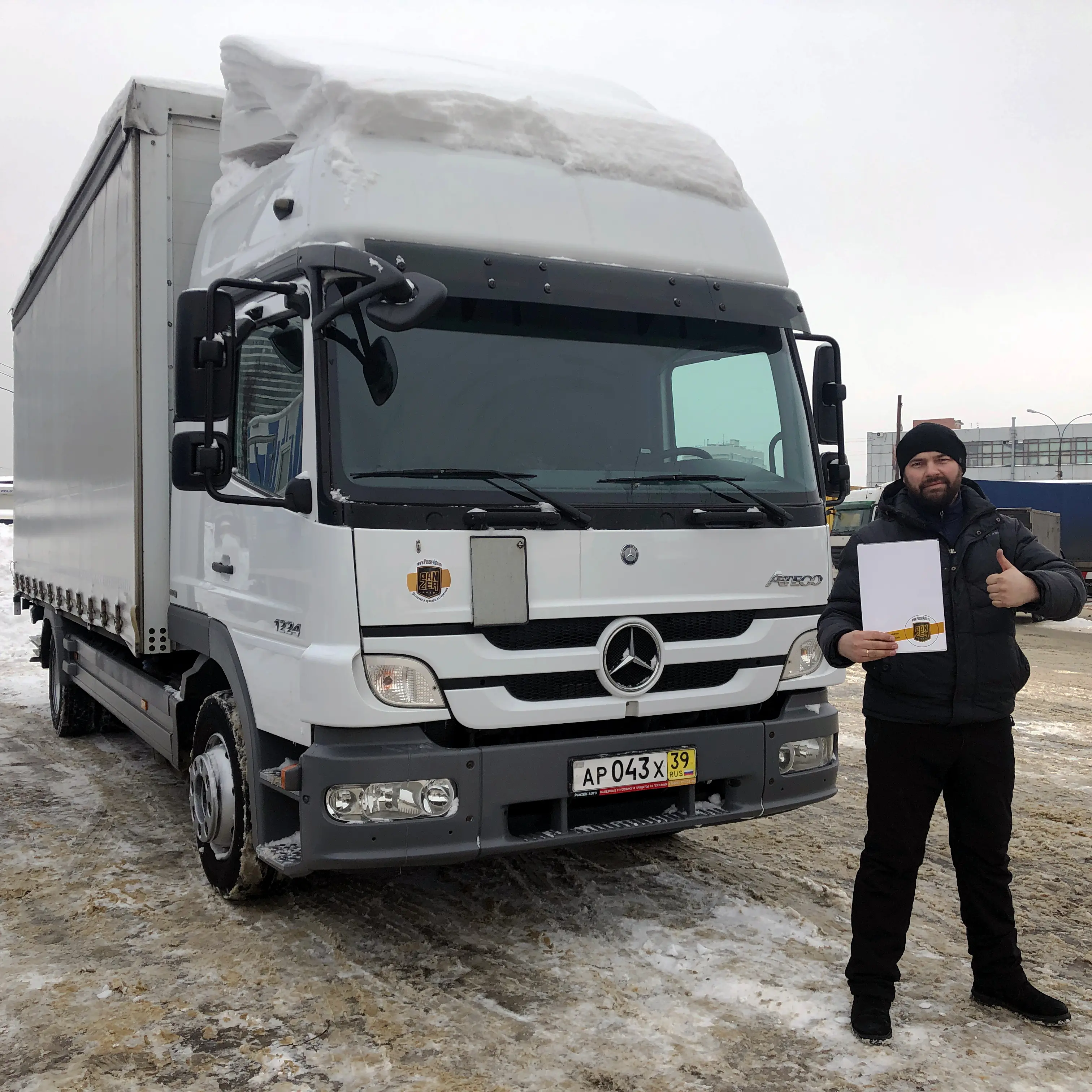 Фотография покупателя Mercedes Atego 1224 шторный, Белгородская область - регион отгрузки