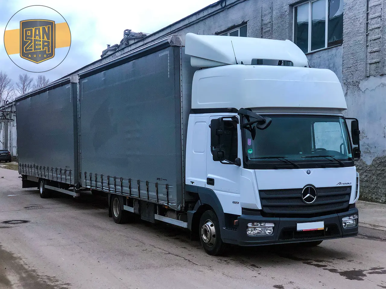 Автопоезд 120 кубов штора, Мерседес Атего 823, 2015 год, без пробега по РФ - фото