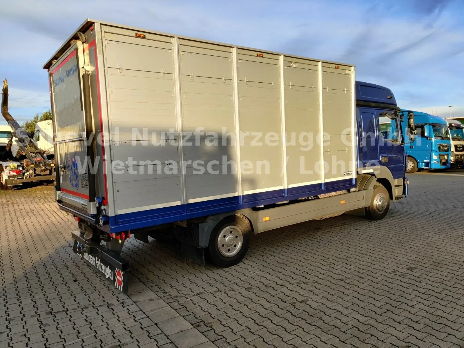 Грузовик для перевозки животных Mercedes Atego 1023, 2014 год, алюминиевый скотовоз 28 м3 - фото 6
