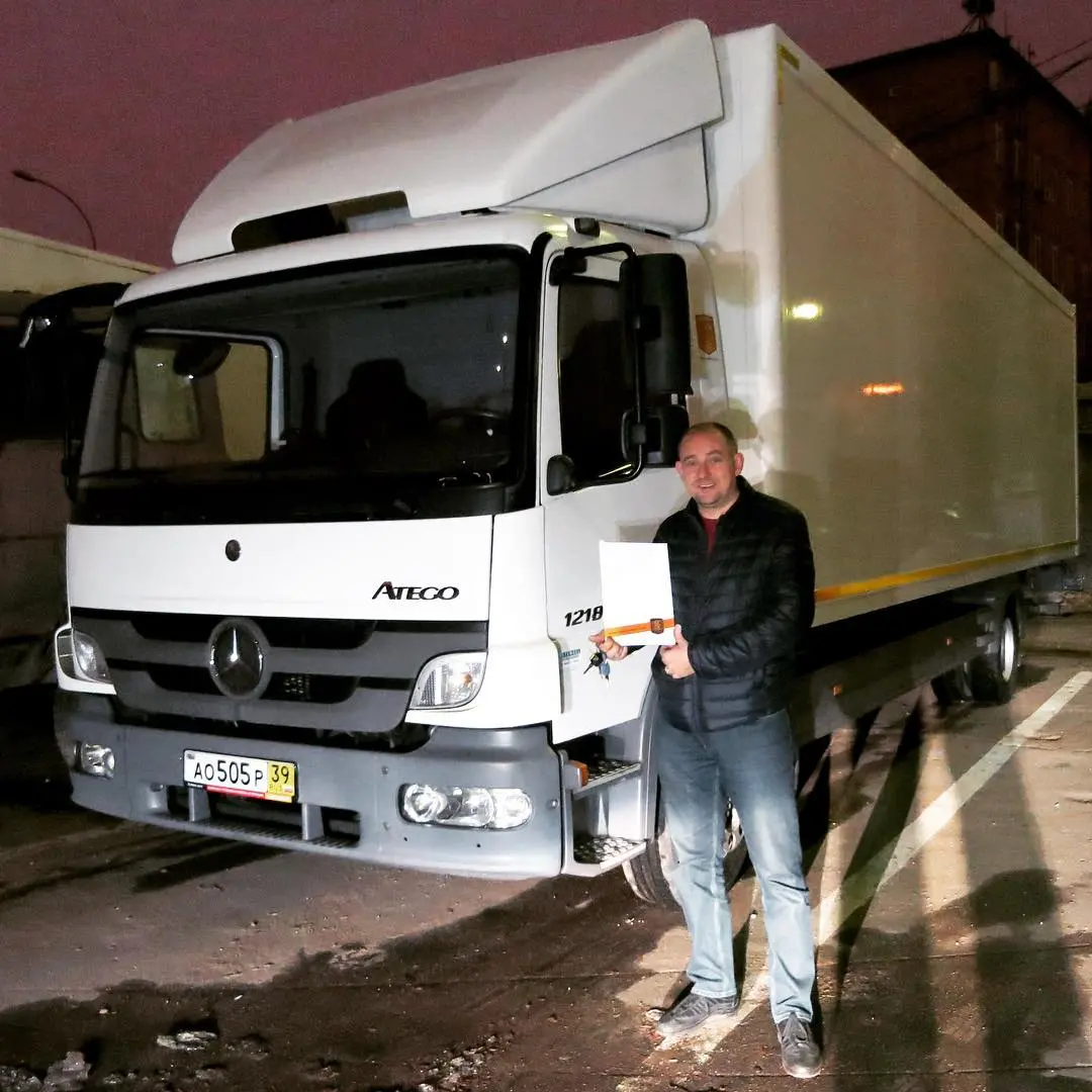 Фотография покупателя Mercedes Atego 1218 фургон, г. Москва - регион отгрузки