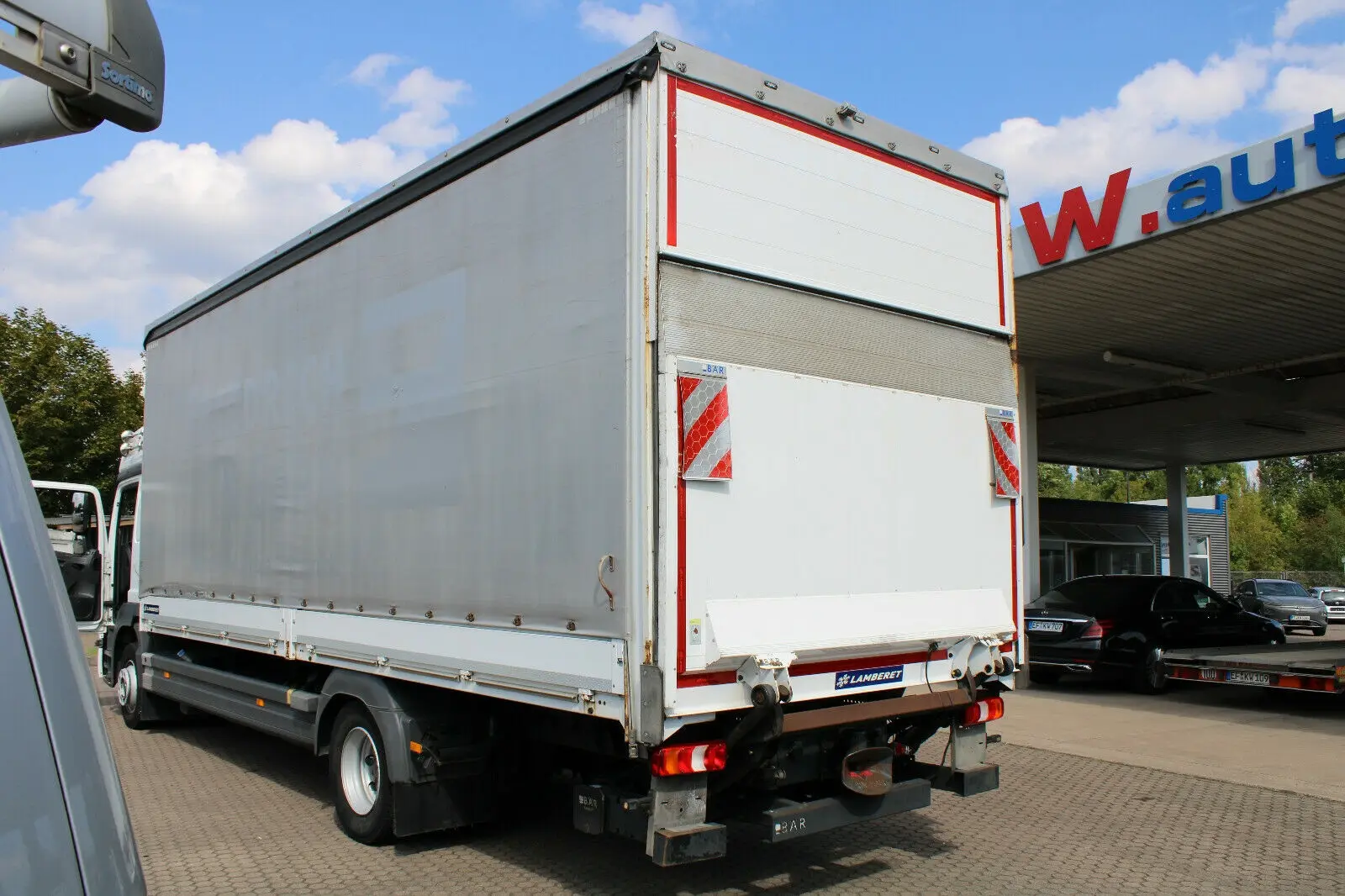 Mercedes Atego 1227 L, 10/2016 год, шторно-бортовая надстройка 46 м3, гидролифт, высокая кабина - фото 8