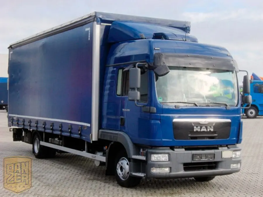 MAN TGL 12.220 BL, 2014г, полная штора 50м3, гидролифт, 2 спальника - фото