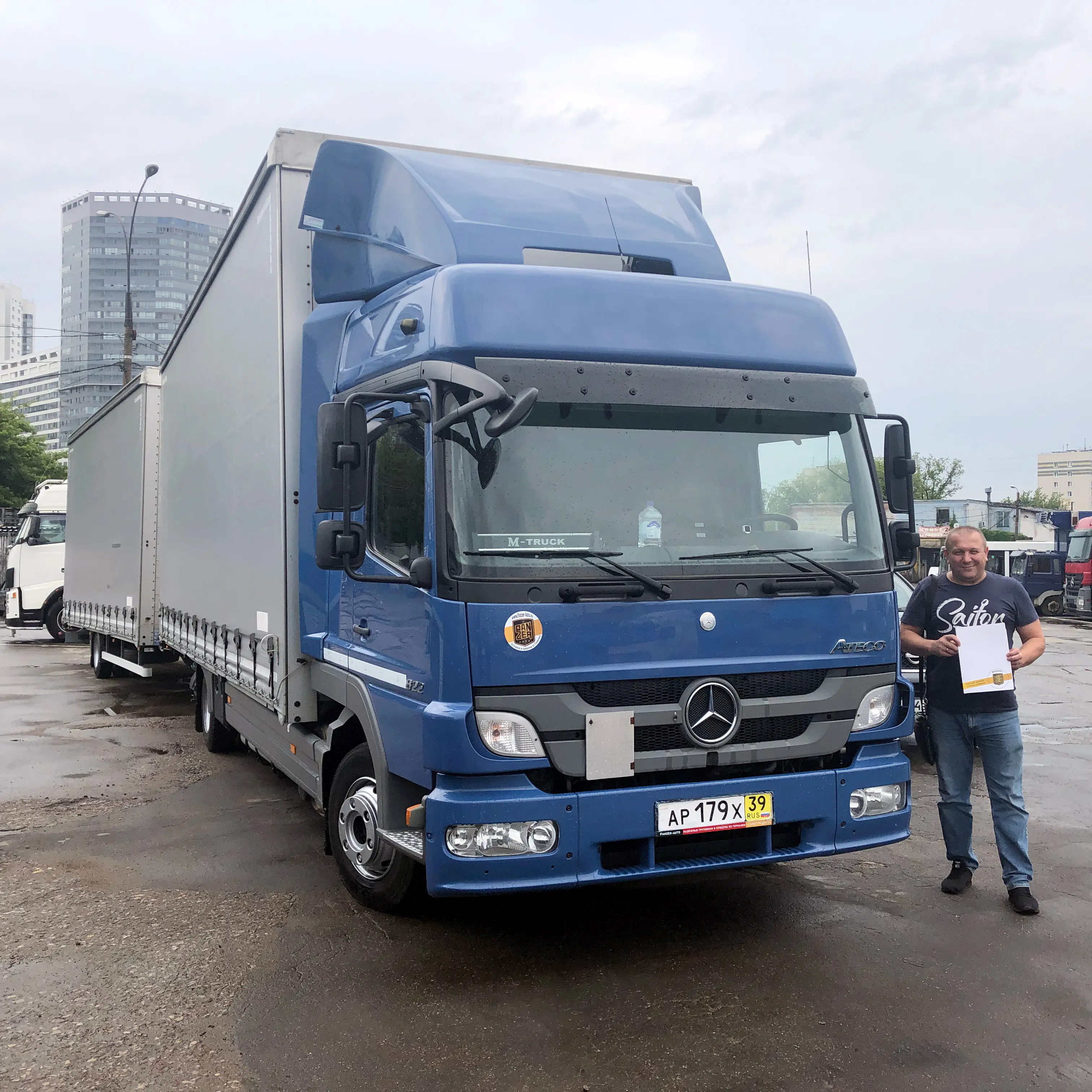 Фотография покупателя Mercedes Atego 822 автопоезд, Московская область - регион отгрузки