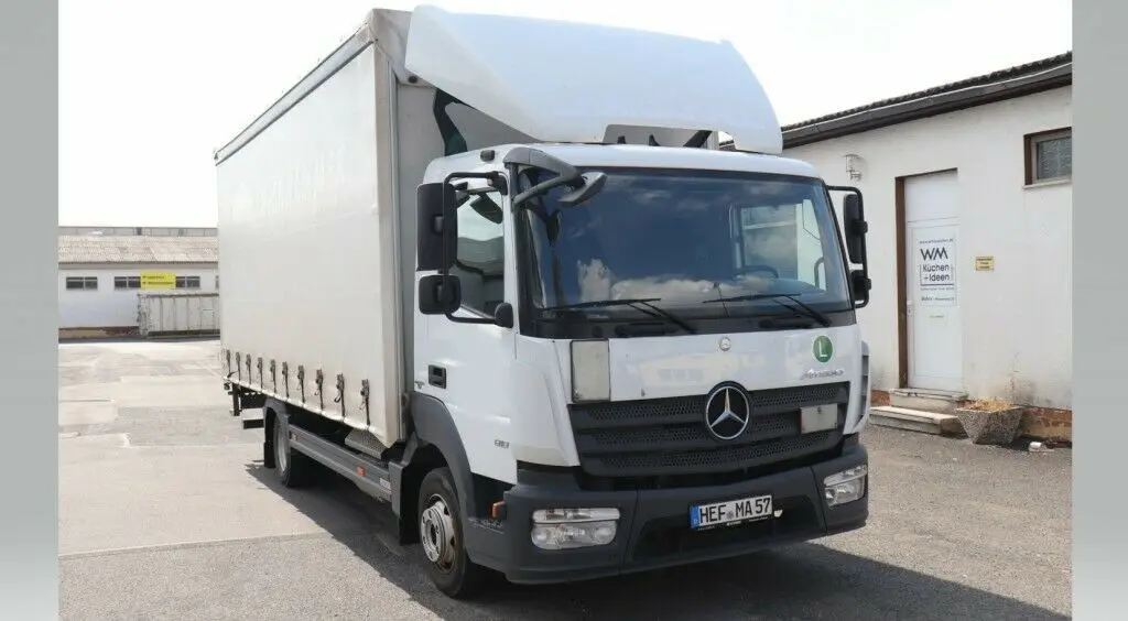 Mercedes Atego 818 L, 2015 год, штора 38 м3, гидроборт, верх сдвижной, без пробега по РФ - фото 7