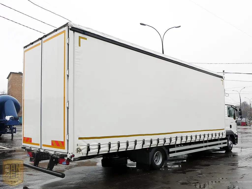 Грузовой МАН 12.250 до 12 тонн, 2014г, кузов 9.1м штора-борт 68м3 - фото