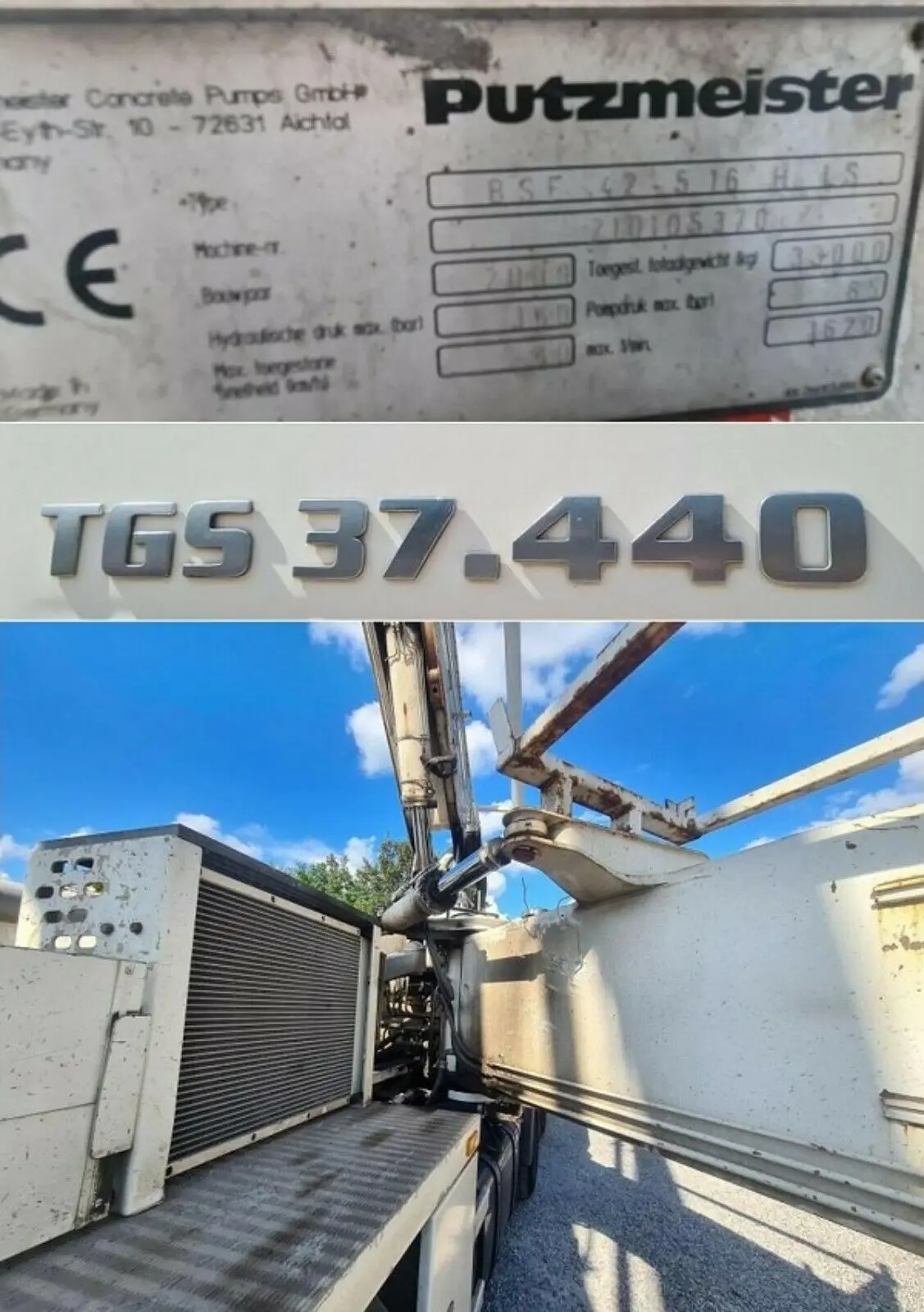 Автобетононасос 42 метра Putzmeister M 42-5 на шасси MAN TGS 37.440, без пробега по РФ - фото 10