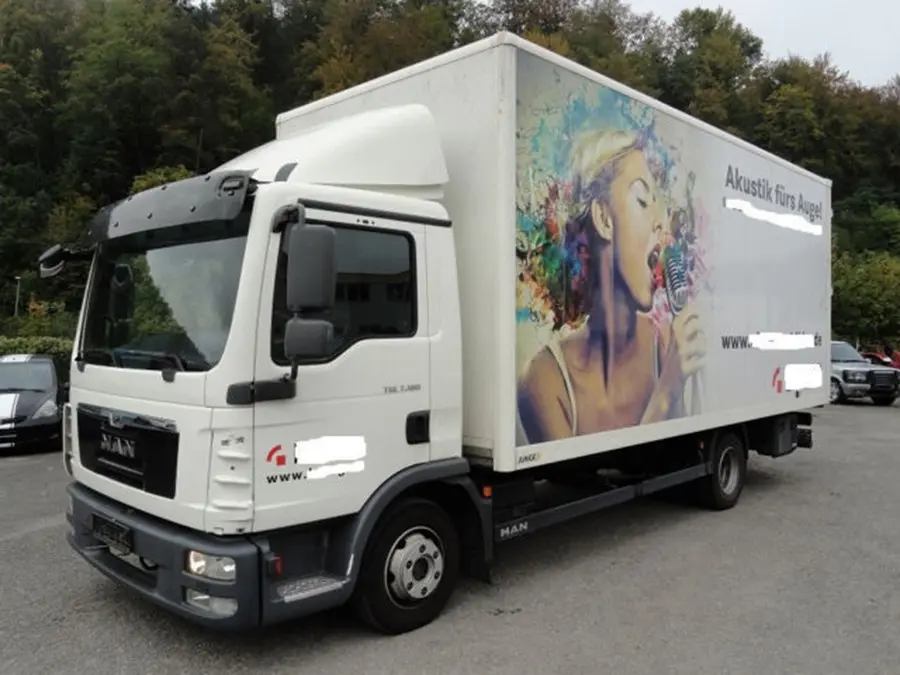 MAN TGL 8.180 BL, 2013г, фургон 37м3, ворота, без пробега по РФ - фото