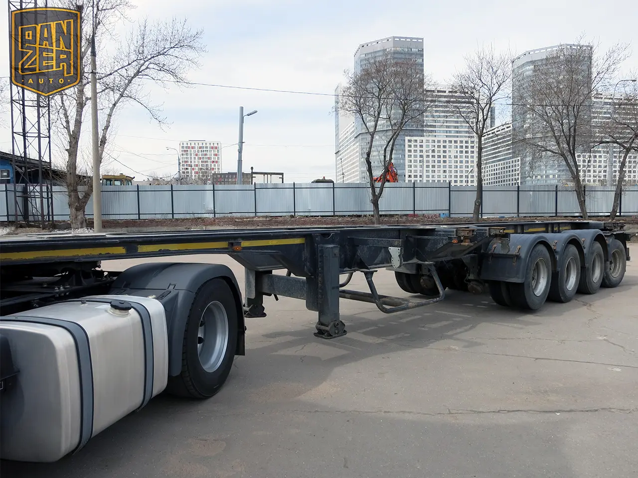 Полуприцеп контейнеровоз, 4 оси, Meusburger SW-480, 2012 год - фото