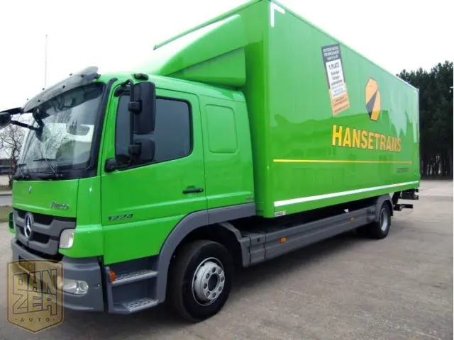 Mercedes-Benz Atego 1224 L, 2013г, фургон 48м3, погрузочная длина 7.2м, гидролифт, спальник, состояние нового - фото