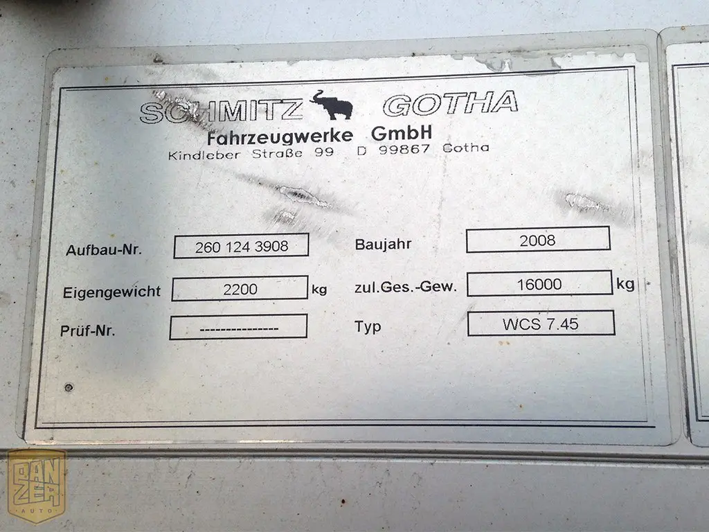 Съемный кузов БДФ Schmitz, 2008г, 48м3, ворота - фото 7