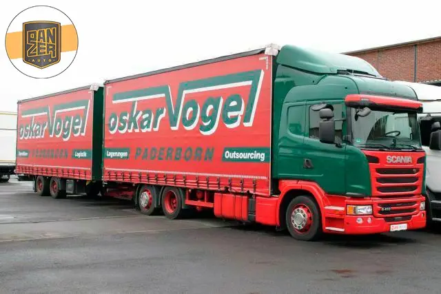 Автопоезд шторный 120 кубов Scania G410, 11/2015 год, без пробега по РФ - фото