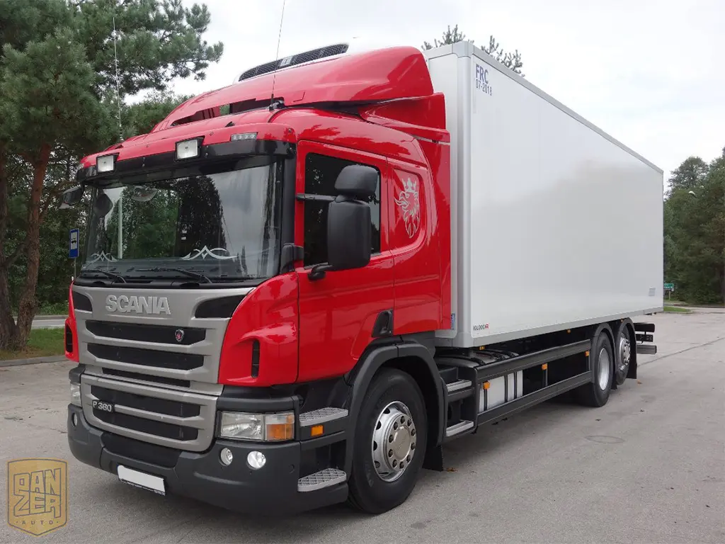 Scania P360, 6х2, 2012г, рефрижератор 52 м3, спальник, механика - фото