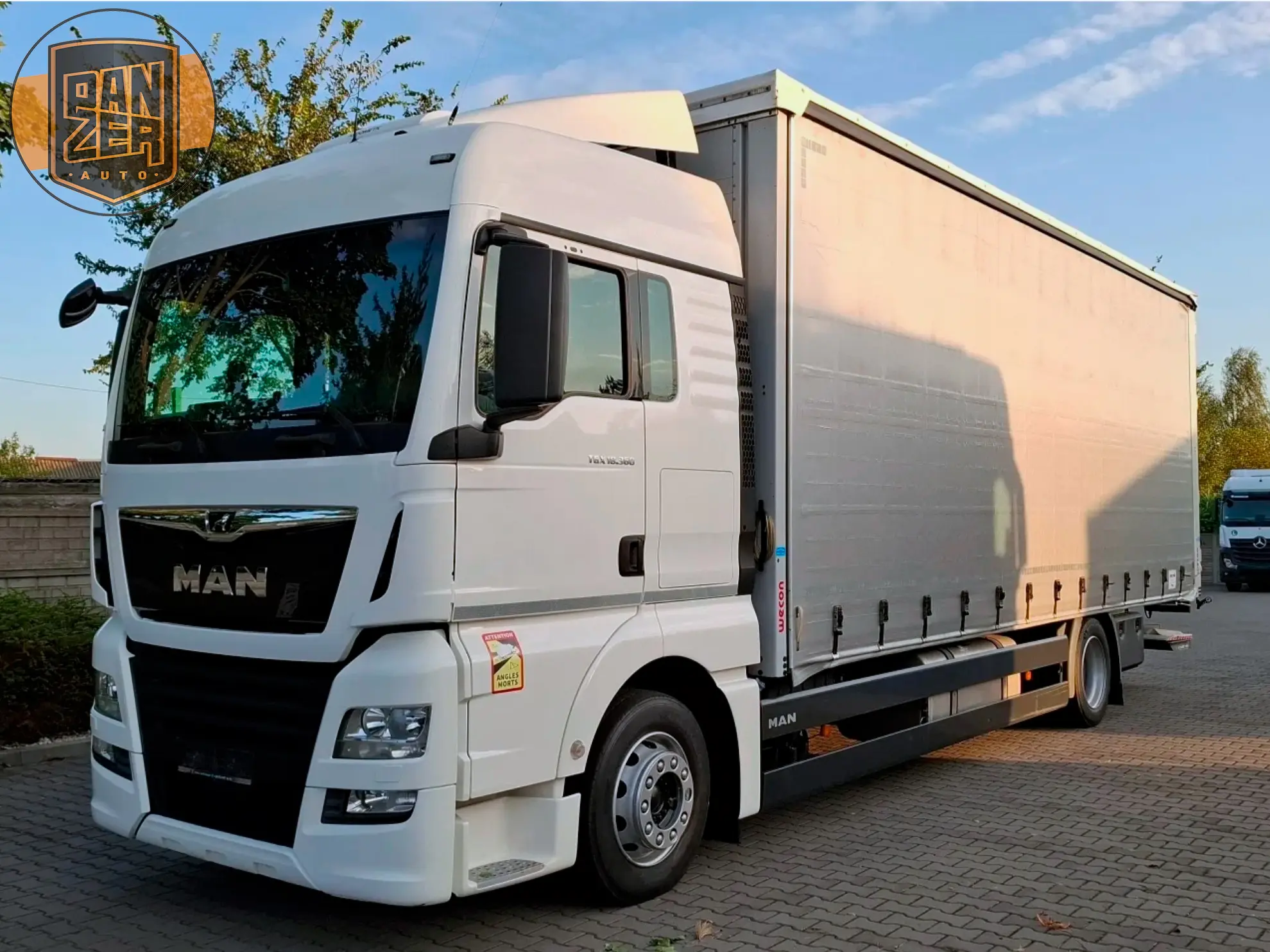 man tgx 18.360, 2019 года, штора 20 палет, ворота и гидроборт