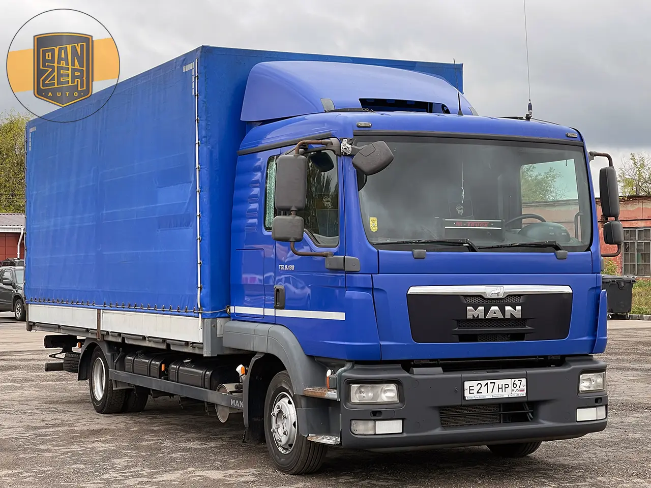 MAN TGL 8.180 BL, 2013 год, борт-тент 36 кубов, пневмоподвеска - фото