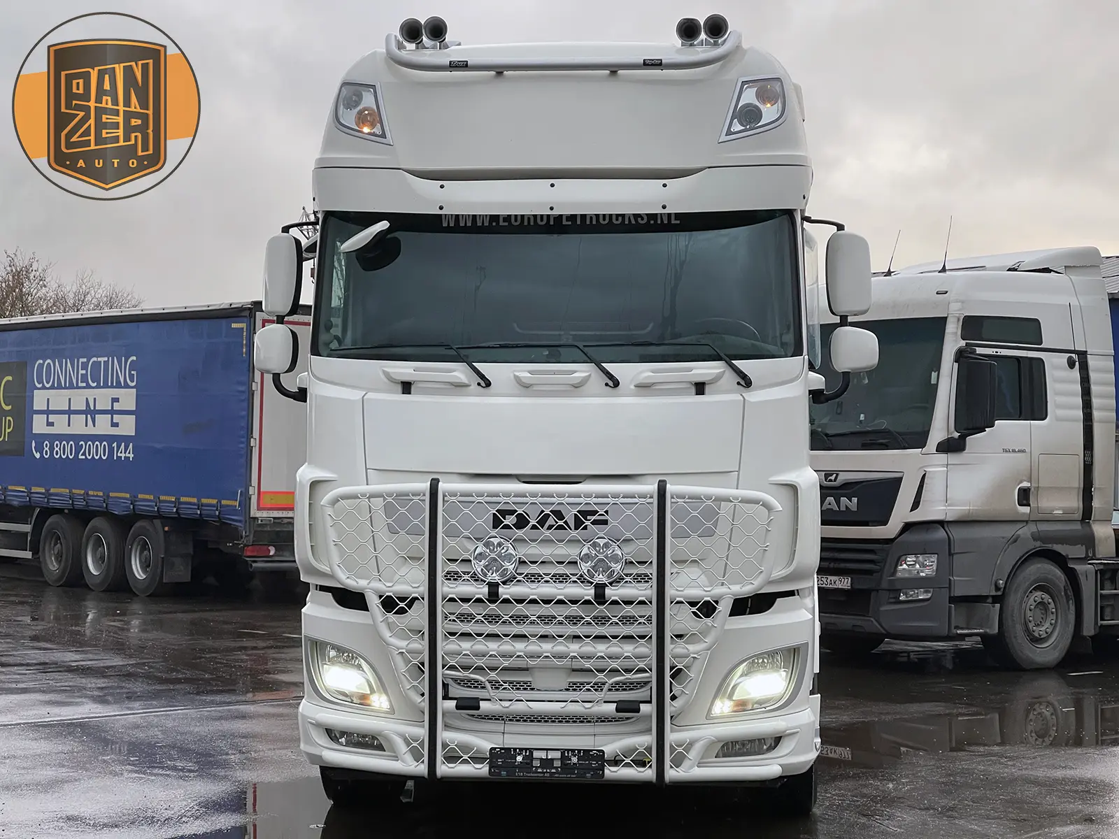 daf xf 510 тягач 6х2, задняя спарка, кабина суперспейс 13