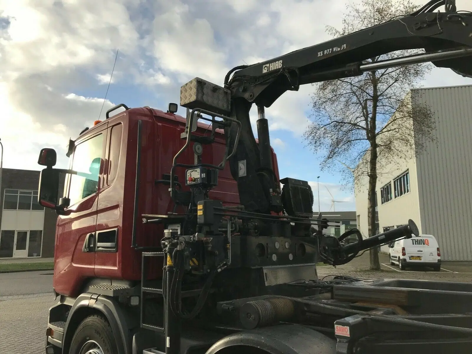Мультилифт ломовоз Scania R 410, 8х2, 2014 год, манипулятор Hiab - фото 14