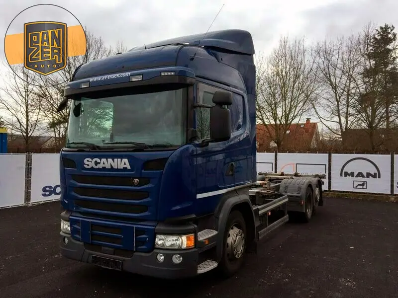 Контейнеровоз Scania G410 BDF, 2014 г, 6х2 подъемная ось, г/п 16т, без пробега по РФ - фото