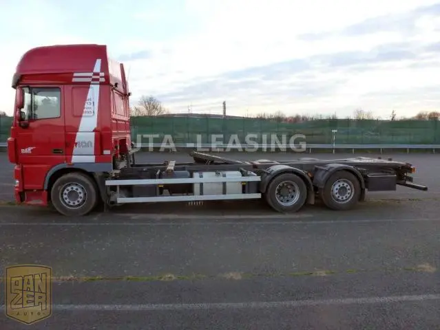 DAF XF 105.460, контейнеровоз, подъемная ось, 2 спальника, г/п 16т - фото 3