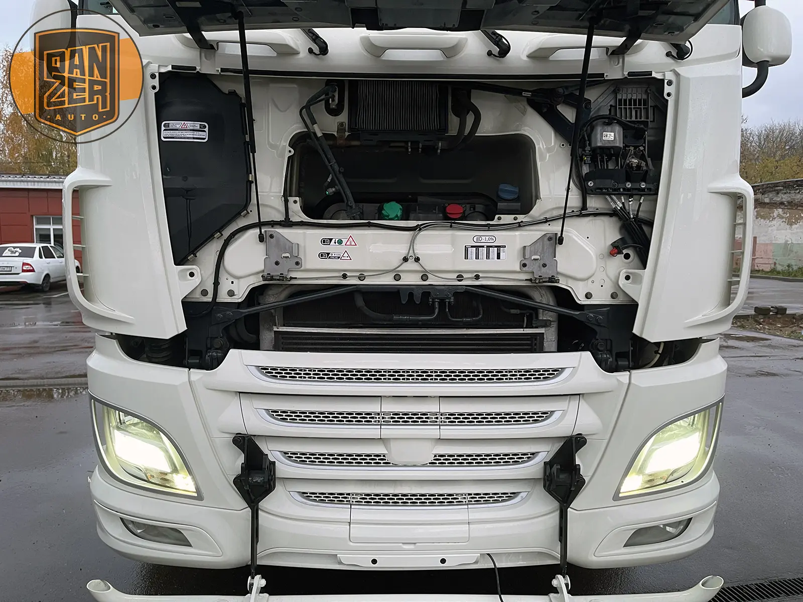 daf xf 510 тягач 6х2, задняя спарка, кабина суперспейс 15