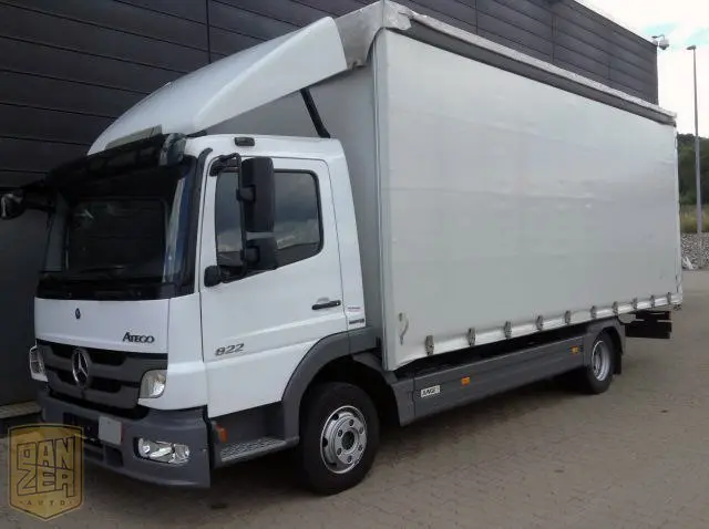 Mercedes Atego 822L, штора 36м3, все загрузки - фото