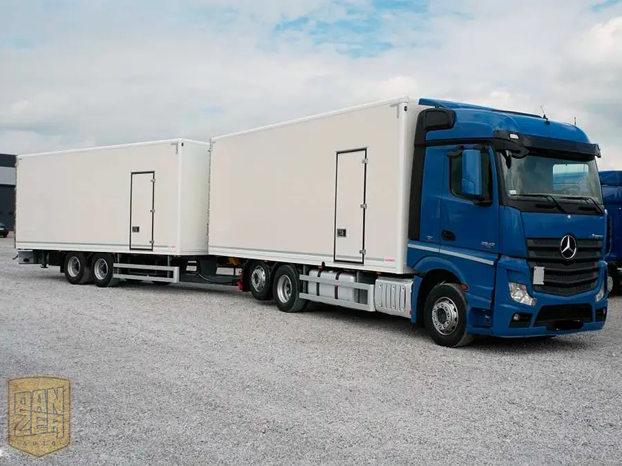 Mercedes-Benz Actros 2542 Stream Space, автопоезд фургон, Евро-5 - фото