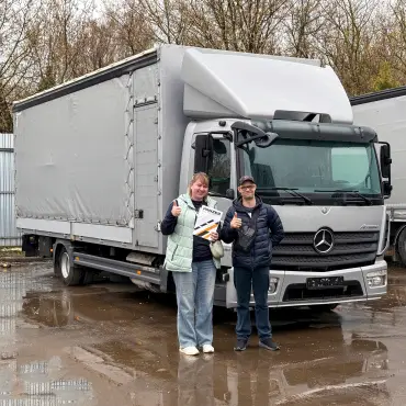 Фотография покупателя Mercedes Atego 818 тентованный, г. Москва - регион отгрузки
