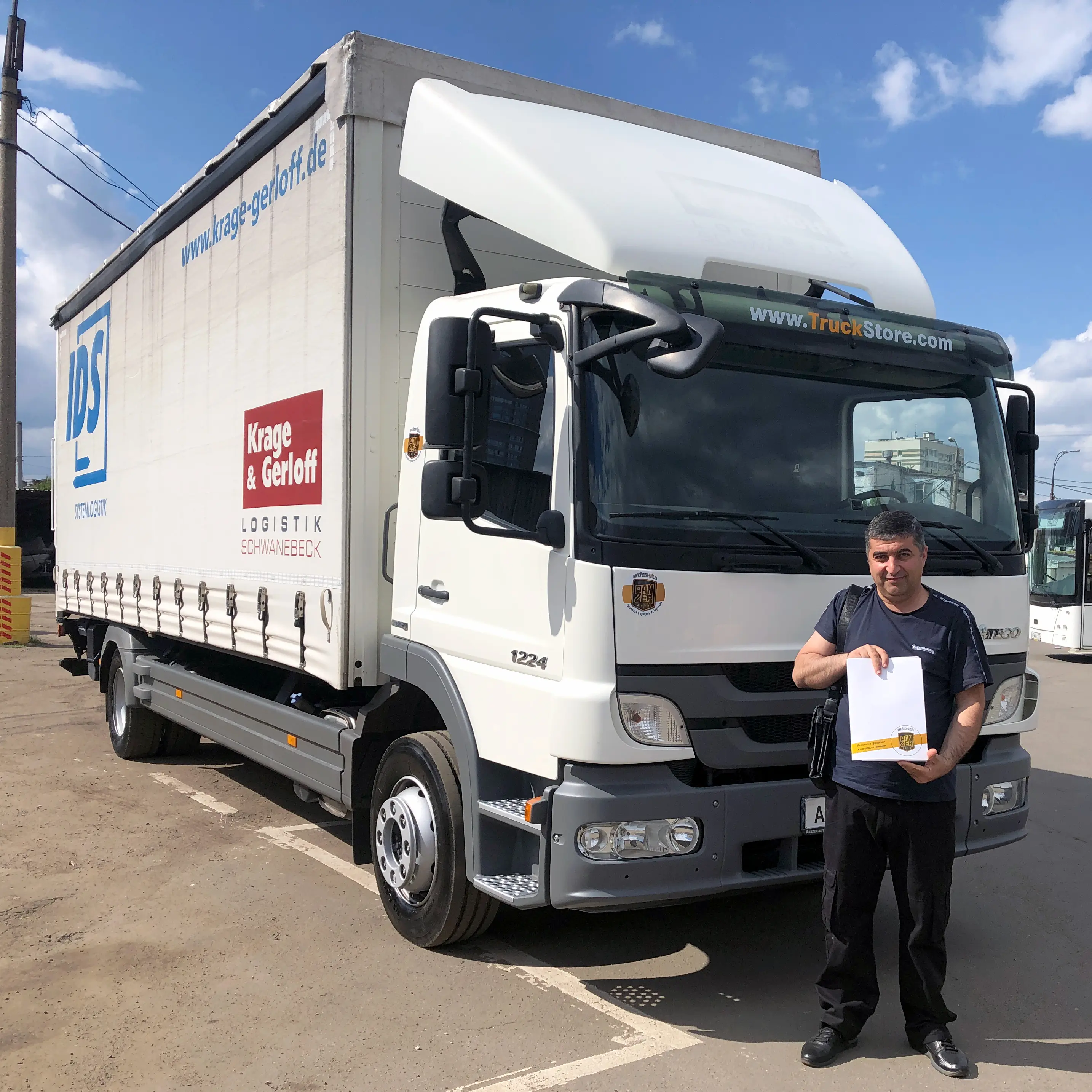 Фотография покупателя Mercedes Atego 1224 шторный, Московская область - регион отгрузки
