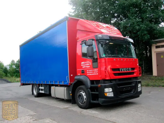 Iveco STRALIS 190S45, 56м3 штора, 10-тонник, 2011г, макс. комплектация - фото
