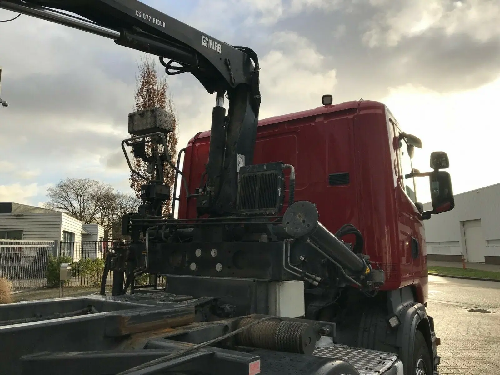 Мультилифт ломовоз Scania R 410, 8х2, 2014 год, манипулятор Hiab - фото 7