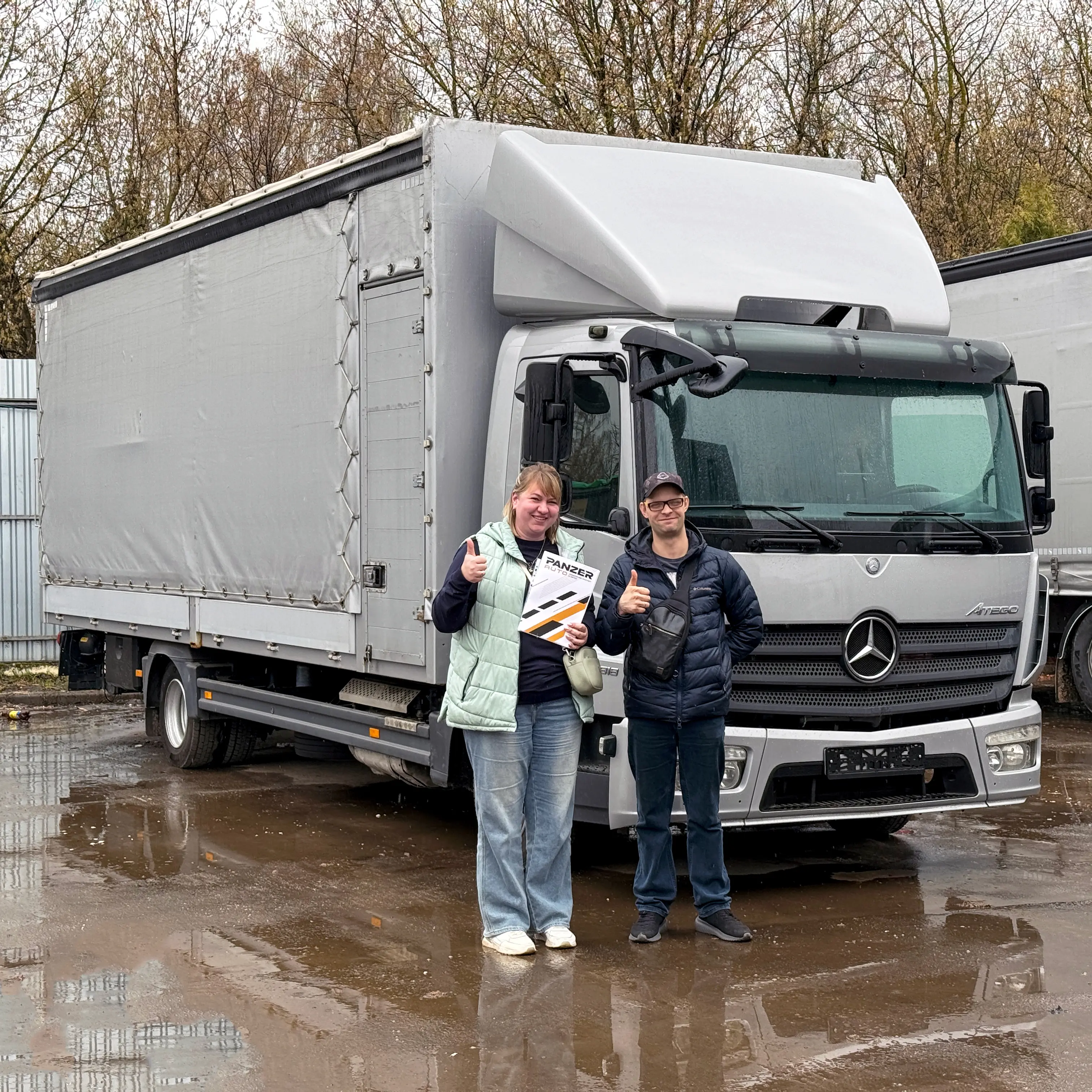 Фотография покупателя Mercedes Atego 818 тентованный, г. Москва - регион отгрузки