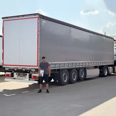 Фотография покупателя Schmitz Cargobull шторный полуприцеп, г. Казань - регион отгрузки