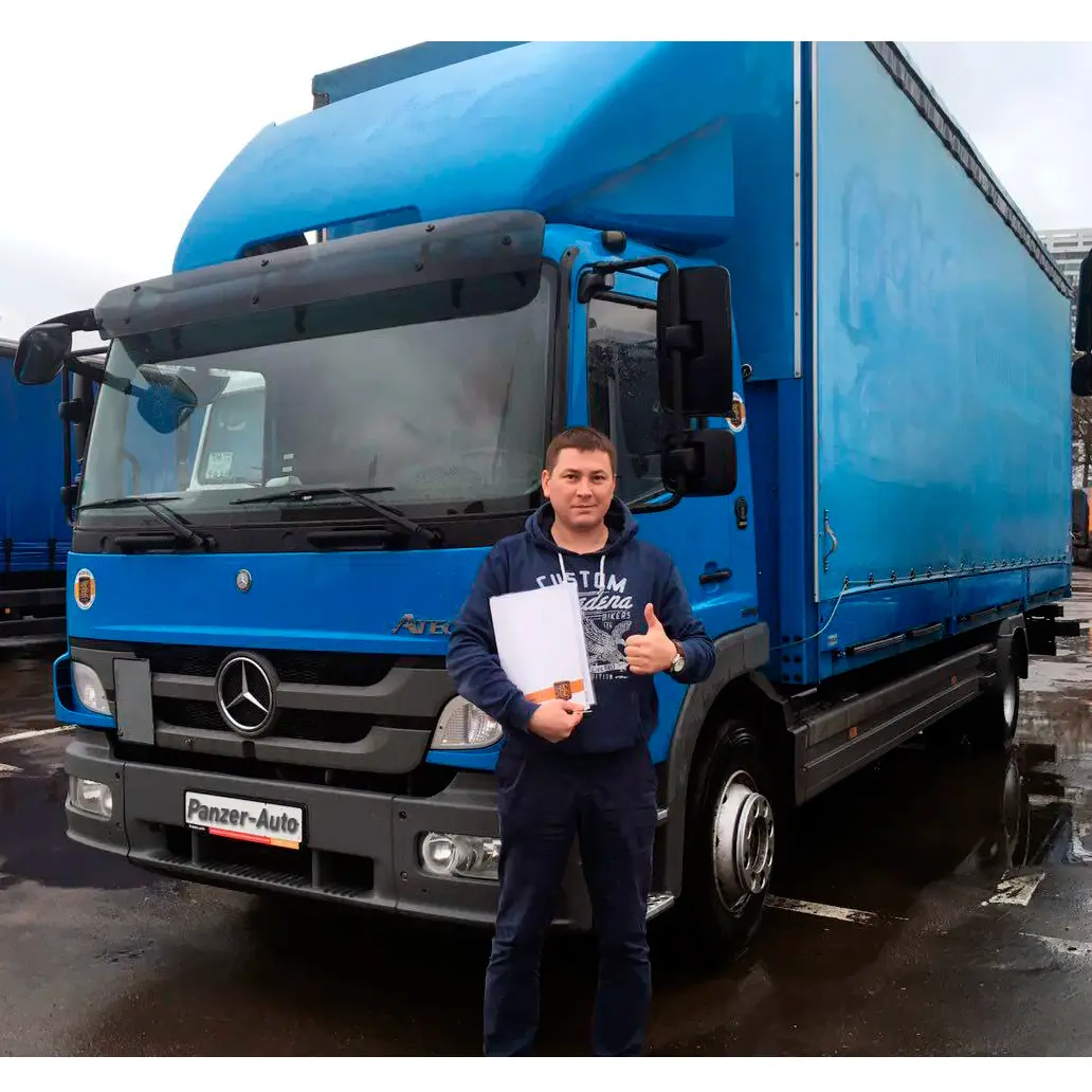 Фотография покупателя Mercedes Atego 1224 штора-борт, г. Москва - регион отгрузки