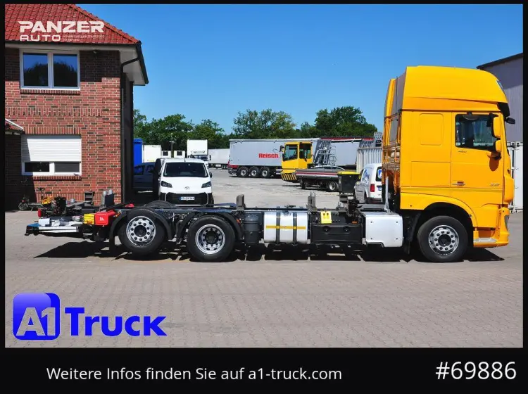 Грузовой автомобиль DAF XF 480, 2019 год, 15 тонник, 6x2, контейнеровоз BDF, гидроборт - фото 10