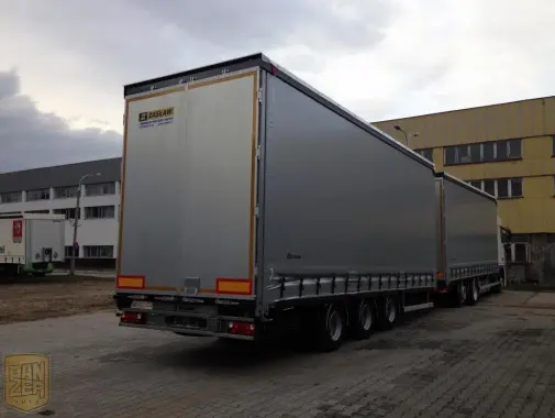 Автопоезд DAF XF 105.410 новый, 120м3 штора, общая г/п 31т, прицеп тридем, 2013г, максимальная комплектация - фото