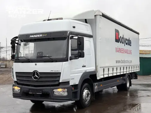 Mercedes Atego 1230, 2019 год, штора 46 кубов, ворота - фото 8