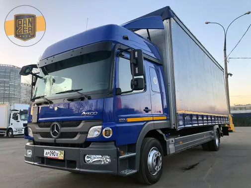 Mercedes Atego 1224L, 2013г, штора 53 куба, гидролифт - фото 8