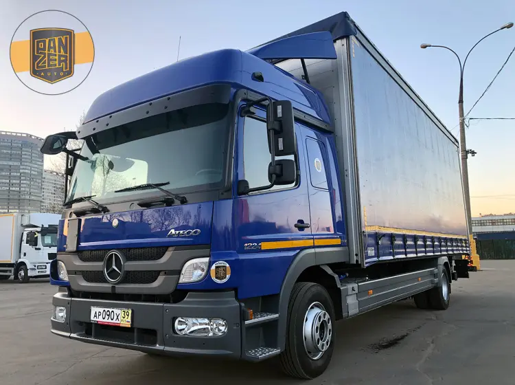 Mercedes Atego 1224L, 2013г, штора 53 куба, гидролифт - фото 8