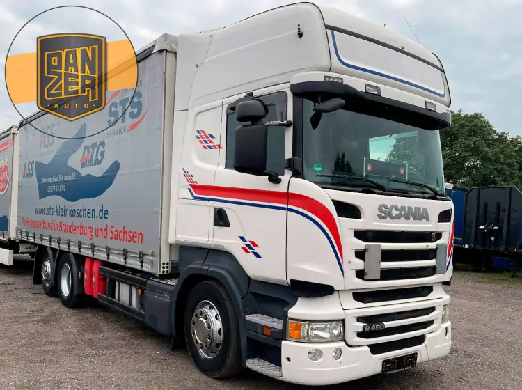 Scania R450, 6х2, 2015 год, штора 60 куб, 18 европалет, без пробега по РФ - фото