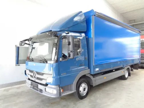 Mercedes-Benz Atego 818, штора-борт 35м3, гидролифт, без пробега по РФ - фото