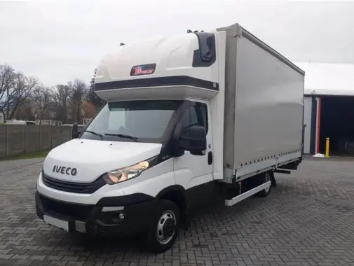Iveco Daily 35C18, 2018 год, спарка, штора-борт 30 м3, гидроборт, полная масса 3500 кг, спальник - фото 6