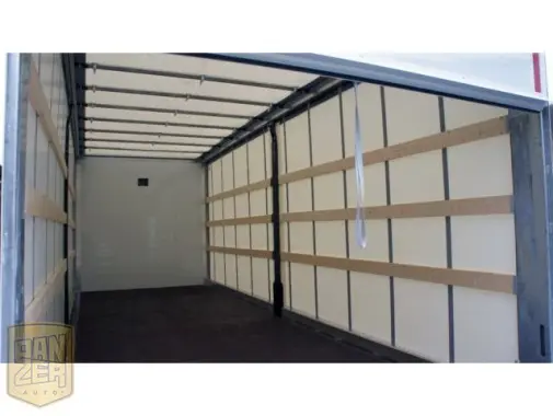 DAF LF 45.210, новый, полная штора 42 м3, все загрузки, 2014г, гидролифт Dautel DL 2000 кг, спальник - фото 2