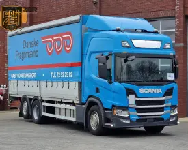 Грузовик тентованный Scania P 450, 2020 год | photo 0