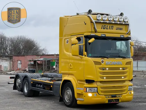 Scania R 450 контейнеровоз BDF, кабина Topline, 2015 г, г/п 16т, без пробега по РФ - фото
