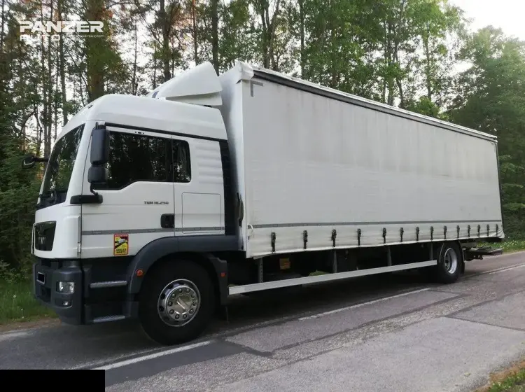 MAN TGM 18.250, 2019 год, 10 тонник, кузов тент м3, гидролифт - фото 2