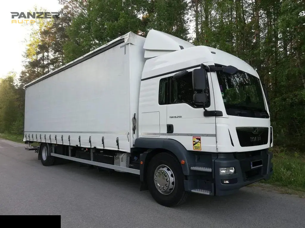 MAN TGM 18.250, 2019 год, 10 тонник, кузов тент м3, гидролифт - фото
