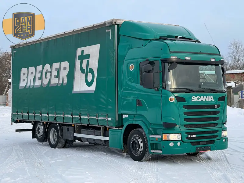 Грузовик тентованный Scania R 410, 2015 год | photo 0