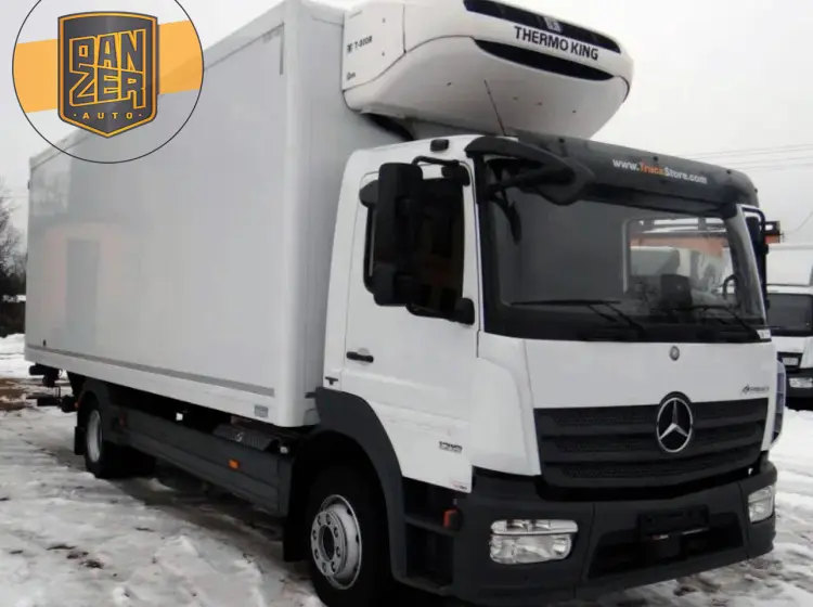 Рефрижератор Mercedes Atego 1218 L, 2016 год, 18 палет, ворота и гидроборт - фото