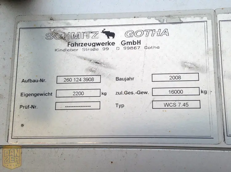 Прицеп шторный Schmitz Cargobull, 2010 год, 52 куба, ворота - фото 7